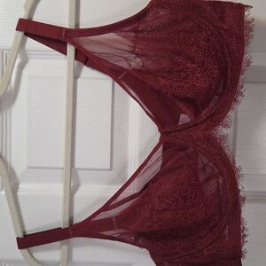 HSIA Lace And Mesh Unlined Bra